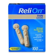 ReliOn Thin Lancets, 100 count