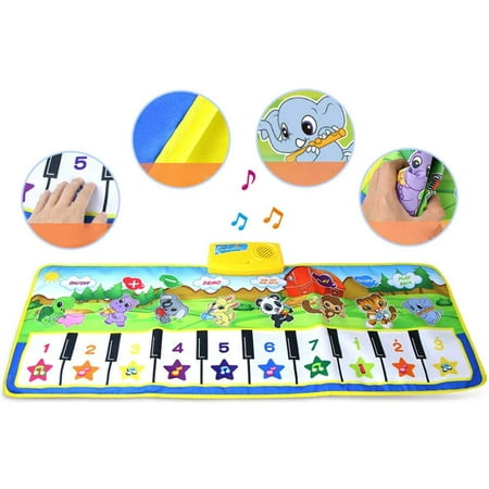 Coolmade Piano Mat Musical Piano Mat Keyboard Play Mat Portable