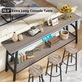 thumbnail image 5 of Tribesigns Extra Long Console Table, 70.8” Narrow Sofa Table Entryway Table with 2 Tier Wood Shelves, 5 of 5