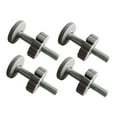 thumbnail image 3 of Milaget 4 Pieces Baby Gate Threaded Spindle Rods Bolt Parts for Stair Railing Indoor Gray, 3 of 9