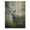 thumbnail image 3 of Designart "Cow silence I" Animals Print on Natural Pine Wood, 3 of 5