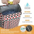 thumbnail image 2 of Colorful Checkered Soft Cooler Bag - 20L Insulated Leakproof Backpack for Travel, Work & Outdoor Adventures, 2 of 5