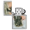 thumbnail image 3 of Zippo Luis Royo Warrior Street Chrome Pocket Lighter, 3 of 6