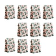 thumbnail image 1 of 10 bolsas de papel kraft para regalo de Navidad, bolsas para golosinas, diseño con elementos navideños, bolsas para dulces, bolsas para regalos para Verde y, 1 of 8