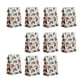 thumbnail image 1 of 10 bolsas de papel kraft para regalo de Navidad, bolsas para golosinas, diseño con elementos navideños, bolsas para dulces, bolsas para regalos para Verde y, 1 of 8