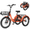 Orange, variant on Lilypelle Folding Electric Tricycle for Adults & Seniors,three 20*3in Fat Tires Ebike with 750W Motor & 48v 14.5Ah Battery,White
