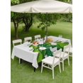 thumbnail image 3 of Outdoor Tablecloth with Umbrella Hole and Zipper, Green Christmas Tree Rectangle Table Cloth 54x80 Inch Waterproof Tablecloth, Xmas Reindeer Modern Abstract Art Picnic Table Cover for Patio Camping, 3 of 7