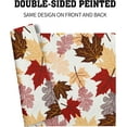 thumbnail image 5 of mubwai Maple Leaf Placemats Set of 4 for Kitchen Dining, Colorful Fall Autumn Thanksgiving Leaves Non-Slip Washable Linen Place Table Mat 12x18 Inches for Tabletop Holiday Party Home Decor, 5 of 8