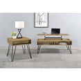 thumbnail image 2 of Plethoria Home Golden Oak and Black Coffee Table, 2 of 6