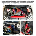 thumbnail image 3 of HLONK Power Flow Cold Air Intake Filter Induction Kit  Aluminum Alloy  Red  76mm/64mm, 3 of 12