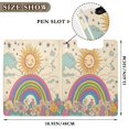 thumbnail image 3 of FORMRS A4 Clipboard Folder with Pen Holder Horizontal Foldable School Office Binder, Beige Rainbow, 3 of 9