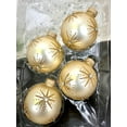 thumbnail image 4 of Glass Christmas Tree Ornaments - 67mm/2.625" [4 Pieces] Decorated Balls from Christmas by Krebs Seamless Hanging Holiday Decor, 4 of 6