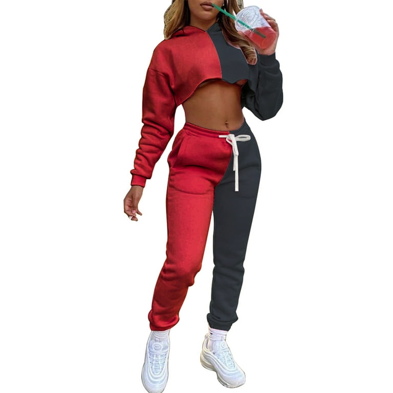Cropped sweatsuits sale