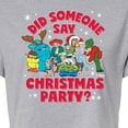 thumbnail image 3 of Toy Story - Christmas Party - Juniors Cropped Cotton Blend T-Shirt, 3 of 5