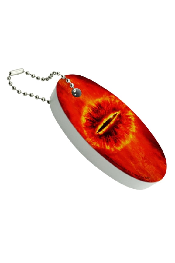 Lord of the Rings Eye of Sauron Floating Keychain Oval Foam Fishing Boat Buoy Key Float