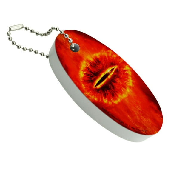 Lord of the Rings Eye of Sauron Floating Keychain Oval Foam Fishing Boat Buoy Key Float