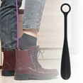 thumbnail image 2 of Unique Bargains 1 Pc Big Ring Hangable Shoe Horn for Shoe 11.61"x1.65" Black, 2 of 6