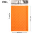 thumbnail image 2 of Metronic Orange Bubble Mailers 25 Pack, 4x8 Bubble Poly Mailers, Self-Seal Shipping Bags, Padded Envelopes, Bubble Polymailers for Shipping, Mailing, Packaging for Business, Bulk #000, 2 of 14