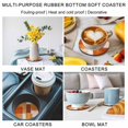 thumbnail image 5 of Burnt Orange Geometric Coasters Set of 6, Absorbent Coasters for Drinks, Watercolor Ombre Modern Abstract Art Coaster for Desk Coffee Table Protection, Home Decor House Warming Gifts 4", 5 of 8