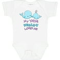 thumbnail image 3 of Inktastic My Yaya Whale-y Loves Me Boys or Girls Baby Bodysuit, 3 of 5