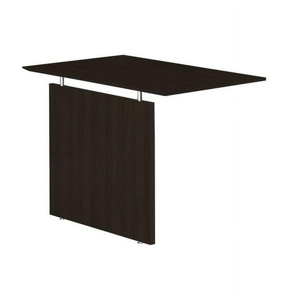 Mayline MNBDGLDC Medina Non-Handed Straight Bridge, Mocha - 29.5 x 48.5 x 20 in.