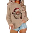 thumbnail image 1 of Chandails de Noël pour Femmes Mode de Noël pour Femmes T-Shirt à Manches Longues et Col Rond avec Coupe Ample et Design de Chandail Sans Capuche pour Femmes, 1 of 3