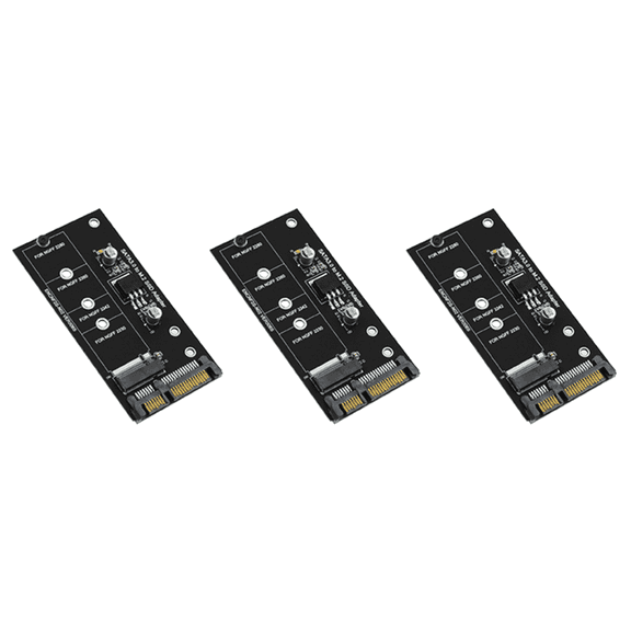 3X M.2 SATA Adapter M2 to SATA Adapter M.2 to SATA Adapter M.2 NGFF Converter 2.5inch SATA3 Card B Key for 2230-2280 M2