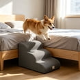 thumbnail image 5 of Soft Foam Core Non-slip Orthopedic Pet Stairs, Gentle Climbing Ramp for Small Medium Senior Dogs and Cats, Convenient Access for Bed, Sofa and Indoor Rest Use, 5 of 7