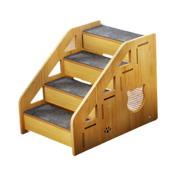 Bunblic Detachable Pet Stairs Dog Climbing Ladder 4 Steps Dog Ramp Lightweight for Older Dogs Pet Dog Stairs Ladder for Home Car Sofa