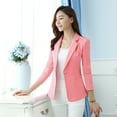 thumbnail image 5 of 5XL Women Blazer Office Ladies Elegant Outwear Long Sleeve Work Wear Classy Female Pink Suit African Autumn Fashion 2022, 5 of 7