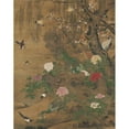 thumbnail image 2 of Yin Hong 12x14 Gold Ornate Wood Frame and Double Matted Museum Art Print Titled - Birds Gather Under the Spring Willow (Late 1400S-Early 1500), 2 of 4