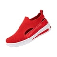 thumbnail image 3 of KEVCHE Womens Orthopedic Walking Shoes Breathable Soft Knitted Sneakers, Arch Support Casual Slip-On Athletic Footwear for Plantar Fasciitis Relief, Lightweight Non-Slip Daily Sport Shoes, 3 of 5