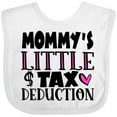 thumbnail image 3 of Inktastic Mommy's Little Tax Deduction Pink Hearts Boys or Girls Baby Bib, 3 of 4