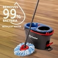 thumbnail image 6 of QHTER RinseClean Spin Mop & Bucket System | Clean with Water | Removes 99% of Bacteria, 6 of 20