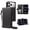 Black, variant on Dteck Crossbody Wallet Phone Case for iPhone 17 Pro, Bling Diamond PU Leather Credit Card Slots Folio Flip Stand Cover with Wrist/Shoulder Strap,Black