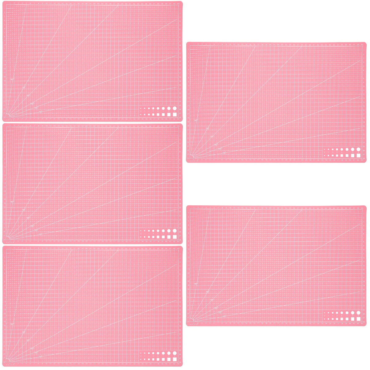 5 Count Cutting Backing Flexible Board Rotating Mat Pink Large Crafts