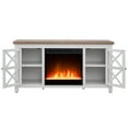 thumbnail image 5 of Evelyn&Zoe Colton Rectangular TV Stand with Crystal Fireplace for TV's up to 55", White/Gray Oak, 5 of 11