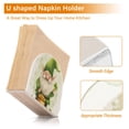 thumbnail image 4 of Leaves St-patrick's Day Gnome Napkin Holder for Table Clear Napkin Stand Paper Holder Acrylic Organizer Dispenser Napkins for Dinner Kitchen Restaurant Room, 4 of 8