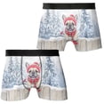 thumbnail image 3 of Playful German Shepherd Welcomes Winter Snowy Day with Cardinal Bird All Over Print Boxer Briefs Underwear for Men Dad Dog Lover Gifts - 120177, 3 of 6