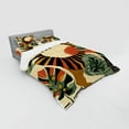 thumbnail image 2 of Ambesonne Monstera Bedding Set 4 Pcs, Mid Century Abstract Sun, Calking, Beige Burnt Orange Black, 2 of 2