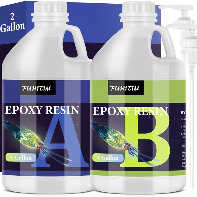 Kit de Resina Epoxi FUHITIM 7.5L Transparente Cristal Ratio 1:1