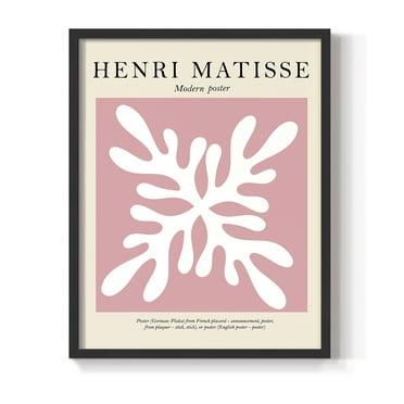 Matisse CXXX Framed Print in Black Solid Wood 16 x 20 Framed Print