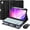 Black, variant on RIOFLY Purple iPad Case with Keyboard and Mouse for 11th Gen 11" 2025 A16 and 10th Gen 10.9" 2022, 7 Color Backlit Detachable Keyboard, 230h Battery, Glitter Cover with Pen Holder and 3-Angle Stand