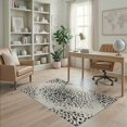 thumbnail image 2 of ODIKA 4'x6' Washable Area Rug Distressed Abstract Inspired Boneless Couch Print Spotted Cow Playful Expressive for Bedroom, Reading Nook, Pet Friendly & Non-Shedding, 2 of 7