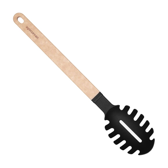 Servidor de pasta Epicurean Gourmet con cabeza de nylon negro