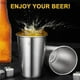 thumbnail image 4 of 4pcs Premium Stainless Steel Cups, Stackable Drinking Cups, Unbreakable Metal, 4 of 5
