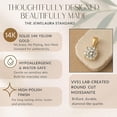 thumbnail image 5 of Round Cut Solitaire Moissanite Pendant - Dangle Bail, 5 of 7