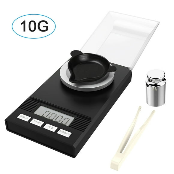 Mistaha Digital Milligram Pocket Scales 0.001g×10g Electronic Weighing Scales for Jewelry Coins Reload and Kitchen