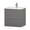 Gray, variant on Eviva Ikaro 24" Inch Grey Modern Bathroom Vanity Wall Mount with White Integrated Porcelain Sink