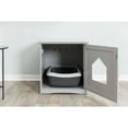 thumbnail image 6 of TRIXIE Small Cat Litter Box Enclosure Hidden Litter Indoor Cat Furniture Pet Home Side Table Gray, 6 of 7